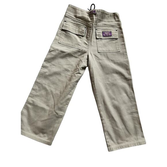 Winnie The Pooh Pants Girl‎ Size 7/8M Beige Embroidered Just Pooh Drawstring - Picture 6 of 7